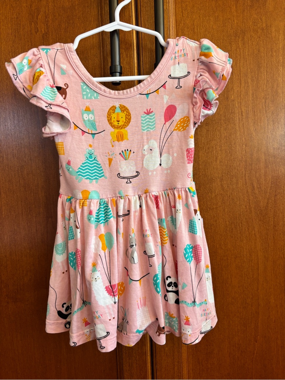 Little Sleepies Party Animals Twirl Dress with Bodysuit